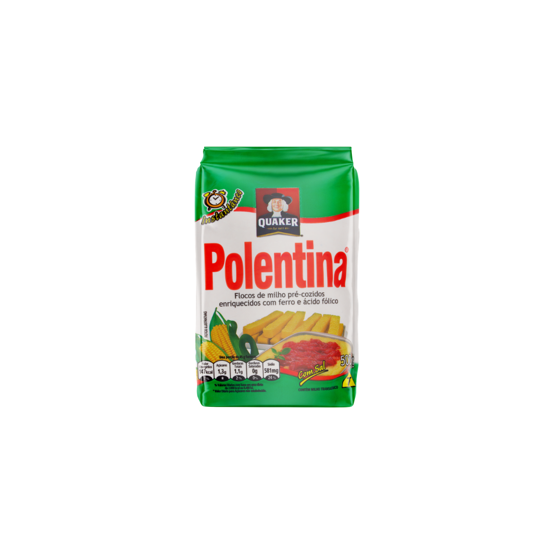 Quaker Flocos Milho Polentina (500g).